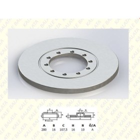 Resim KALE ARKA FREN DISK AYNASI TRANSIT V347 2,2TDCI / 2,4TDCI / 3,2TDCI 06>14 A,CEKER+ABSLI 