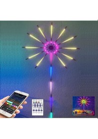 Resim Rgb Firework Led Duvar Lambası 