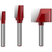 Resim Guangdong Spirit Hyqzltca 6 Adet Temizleme Alt Yönlendirici Bit Seti 6mm Shank Çift Flüt Caide Kesici Düz Spoilboard Yüzey Planya Aracı (Yurt Dışından) 