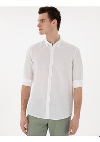 Resim Pierre Cardin Erkek Beyaz Gömlek Desenli 50303245-vr013 Beyaz 