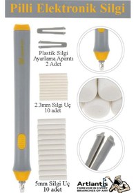 Resim Otomatik Elektronik Silgi Pilli 23 Parça 1 Paket Karakalem Eskiz Çizim Taşınabilir Kalem Silgi Dağıtma Karıştırıcı 
