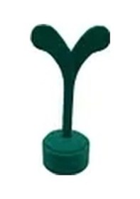 Resim Yerli Üretim Süet Kumaş Yeşil Renk 12 Cm Küpe Sergileme Aksesuar Çok Renkli 