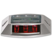 Resim İleri Trafik Kırmızı Solar Yol Butonu 3x3 Ledli 