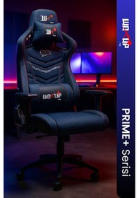 Resim Prıme Rugged Oyuncu Koltuğu Gaming Koltuk Gamer Koltuğu Kot Kumaş - Siyah Deri 