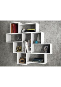 Resim Dekorister Parola Duvar Rafı Beyaz 