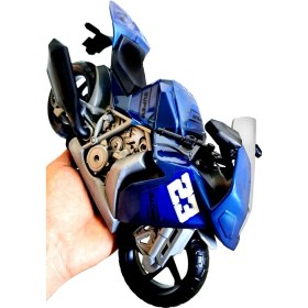 Resim ALYTOYS Motor Motosiklet Yarış Motoru 28 x 18 cm Kırılmaz Plastik Erkek Oyuncak Detaylı Model 