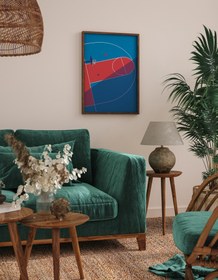 Resim Basketbol Sahası İllüstrasyonu - 21x30 cm 