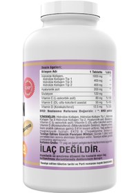 Resim Ncs 300 Tablet Hidrolize Collagen Kolajen Type Tip 1-2-3 Hyal 