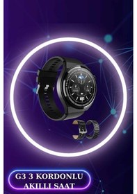 Resim Akıllı Saat Ve Kulaklık Seti Dokunmatik Ekran 5.0 Bluetooth Bağlantılı Sesli Görüşme 