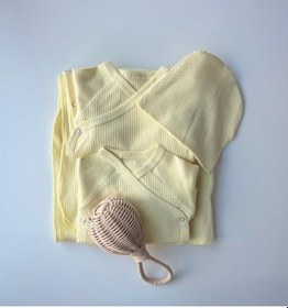 Resim Key Kıds Sarı Fitilli Organik Modal 5'li Hastane Çıkışı Seti Newborn 0-3 A Çok Renkli 