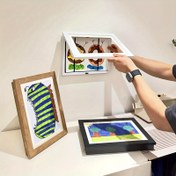 Resim Manyetik Ön Açılır Genç Sanat Çerçevesi - Çizimler, Fotoğraflar ve 3D Eserler için Çok Yönlü & Güvenli Ahşap Sergileme, Yatay/Dikey Asma ile 4 Duvar Kancası, Kolay Kurulum, Ev Dekoru & Hediyeler İçin Mükemmel, Siyah 