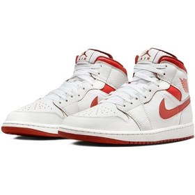 Resim Nike Air Jordan Mid Se Leather Mens Sneaker Hakiki Deri Erkek Günlük Basketbol Spor Ayakkabı Beyaz 