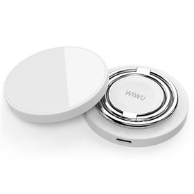 Resim Wiwu Wi-W027 Standlı Hızlı ve M-safe Şarj Özellikli Kablosuz Şarj Aleti 15W - Beyaz 
