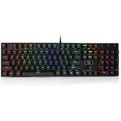Resim Redragon K556 Devarajas Brown Switch Kablolu Siyah Gaming Klavye 