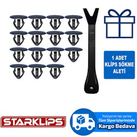 Resim Döşeme Klipsi Siyah 8,2mm 1480335 Ford 25 Adet Starklips