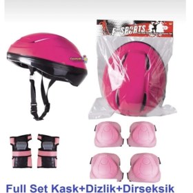 Resim Top Rock Store Çocuk Kask Paten Kaykay Bisiklet Koruyucu Set 