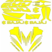 Resim Bajaj Pulsar Ns200 Uyumlu Sarı Sticker Set 