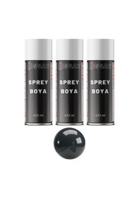 Resim 3 Adet Ral 7016 Antrasit Gri Sprey Boya 400 Ml. 