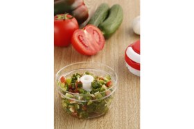 Resim Pratik Ipli El Rondosu 5 Bıçaklı Küçük Boy Doğrayıcı | Chopper 3 Bıçaklı Çek Bırak El Rondosu 