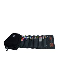 Resim Jacbag Siyah Organizer Roll Up Düzenleyici Kalem Kutusu/Kalemlik Çok Renkli 