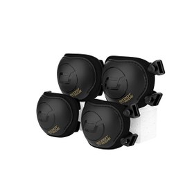 Resim Scoot and Ride S-M Beden Siyah-Altın Dizlik ve Dirseklik Scooter Koruyucu Set 230926-00164 
