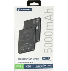 Resim Ferrı Fp-10 5.000 Mah Magsafe Özellikli Powerbank Renkli 