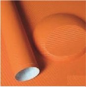 Resim Turuncu Karbon Folyo Havakanallı 152 Cm X 3 Mt 