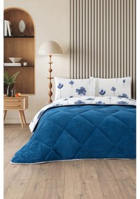 Resim Nordelle Çift Kişilik Wellsoft Yorgan Uyku Seti Mavi 