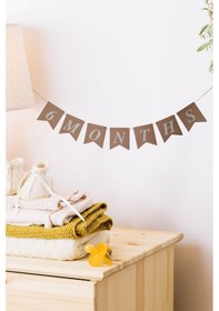 Resim 6 Months Yarım Yaş Retro Banner Süs 105 Cm X 17 Cm Standart 