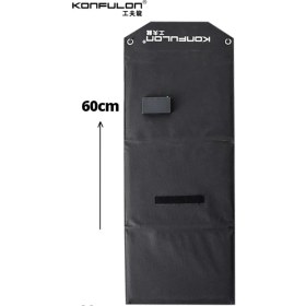 Resim MiraLive Konfulon Sh-03 30W Hızlı Şarj Taşınabilir Güneş Enerji Paneli Şarj Istasyonu - Siyah 