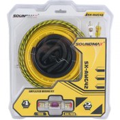 Resim Soundmax AWG42-4GA KALİTELİ-PROFESYONEL-KALIN -ANFİ FULL SET KABLOSU- 