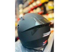 Resim Fazer Siyah Vizör Solid Matt Black Full Face Güneş Vizörlü Motosiklet Kaskı 