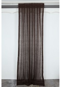 Resim Çizgili Model Acı Kahve Renk Tek Kanat Pileli Fon Perde 75 260 Cm Acı Kahverengi 