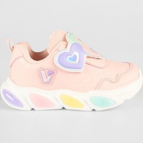 Resim Vicco Lovely Kız Çocuk Işıklı Kalp Cırtlı Günlük Spor Ayakkabı 346.25k.234 Pudra 