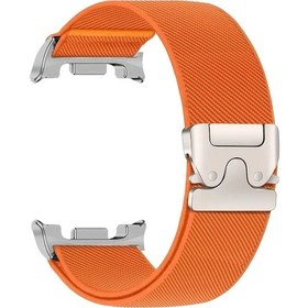 Resim Gateesat Samsung Galaxy Watch 8/8 Classic İçin Bordo Nylon Tokalı Kayış 