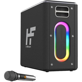 Resim HiFuture Musicbox 2 Mikrofonlu Tws Karaoke Kablosuz 100w Hoparlör Rgb Aydınlatmalı Siyah 