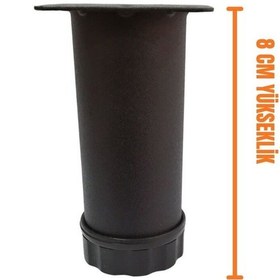 Resim Tablalı Metal Baza Kanepe Dolap Tezgah Mobilya Baza Ayağı Siyah 8 Cm 4 Adet Siyah Diğer 