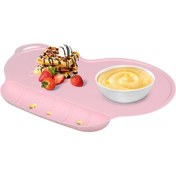 Resim Xindoker Yapışkan Tabanlı Bebek Mama Önlüğü - Isıya Dayanıklı Silikon Yemek Matı 