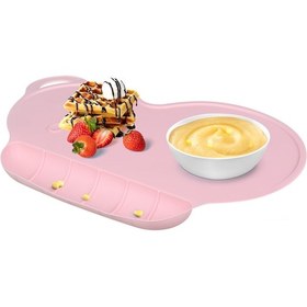Resim Xindoker Yapışkan Tabanlı Bebek Mama Önlüğü - Isıya Dayanıklı Silikon Yemek Matı 
