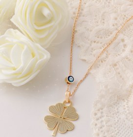 Resim Sortie Aksesuar Yonca Ve Nazar Boncuğu Figürlü Kolye 107 