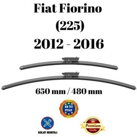 Resim Fiat Fiorino 225 2012 2013 2014 2015 2016 Uyumlu Ön Cam Silecek Süpürgesi Takımı 650/480mm Silbak Sb2619d 
