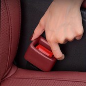 Resim 2 Adet Araç Koltuk Kemeri Tutucu Kılıfları - Kırmızı PVC Gürültü Azaltma & Koruma Kılıfları Güvenli Uyum İçin, Kaymaz Tasarım, Dayanıklı Plastik Malzeme, Araç Koltuk Aksesuarı | Şık Tasarım | Esnek Kapak Kılıfı 