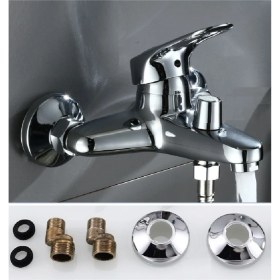 Resim Banyo Duş Bataryası Mix Sıcak Soğuk Banyo Çeşmesi Prinç Tasarruflu Armatür 