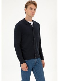 Resim U.s. Polo Assn. Erkek Lacivert Hırka Triko 50313690-vr033 Lacivert 