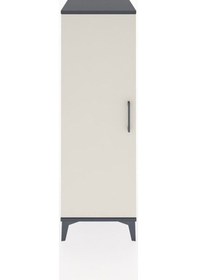 Resim Hyperion Dolap Tek Kapaklı Tek Askılı 44x44x134 Antrasit-aytaşı Antrasit 