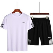 Resim Jmsstore Erkek Günlük Koşu Spor Eşofman Spor 2'li Set - Beyaz 