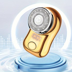 Resim Mini Taşınabilir Elektrikli Tıraş Makinesi, Erkekler için Elektrikli Sakal Makinesi, Erkekler için Jilet, Evde, Ofiste, Arabada ve İş Seyahatlerinde Kullanım İçin Şarj Edilebilir USB'li Mini Tıraş Makinesi, Babalar Günü Hediyesi 