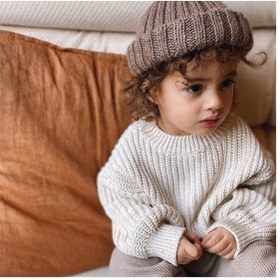 Resim BEBEĞİME ÇORAP Erkek Bebek Çocuk Kız Bebek Çocuk Bisiklet Yaka Oversize Triko Kazak 
