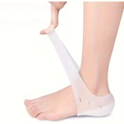 Resim 1 Çift Rahat Jel Topuk Kaldırıcı Tabanlıklar - Ayak Arkı Desteği ve Topuk Koruma ile Görünmez Boy Artırıcılar, Spor Ayakkabılar, Botlar, Elbise Ayakkabıları için Nefes Alabilir File Tasarım - Ergonomik Uyum & Gelişmiş Ayakkabı Konforu 