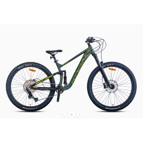 Resim Kron El Nıno - 29" Mtb Full Sus. - 425MM - 11 Vites - H.disc - Mat Haki-Siyah / Yeşil 
